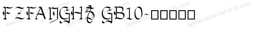 FZFANGHS GB10字体转换
